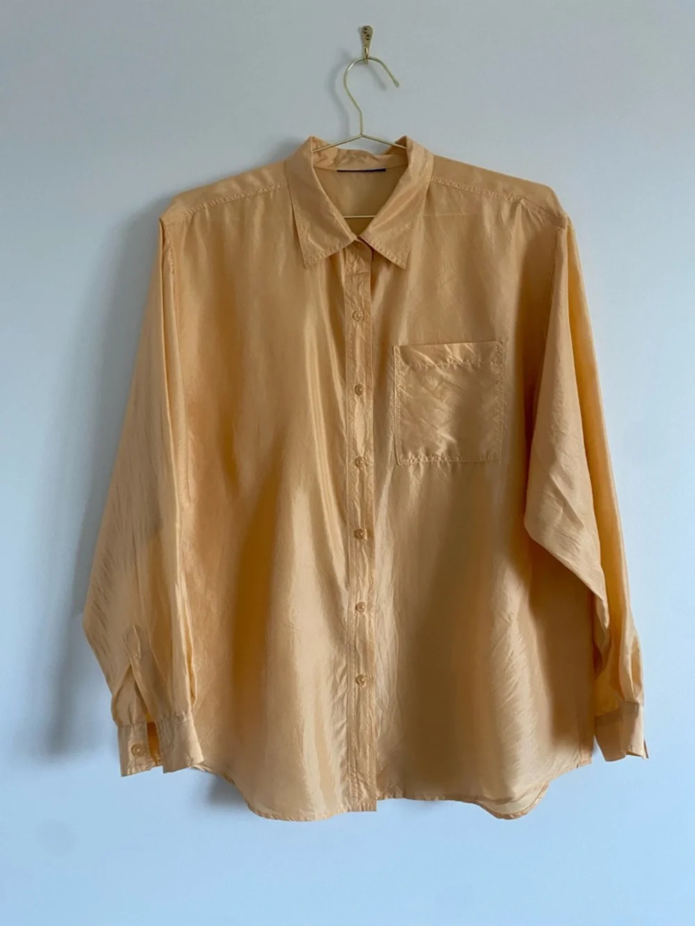 Vintage • Fluid Silk Shirt • 100% Silk • Fits L–XL - Picture 2 of 6